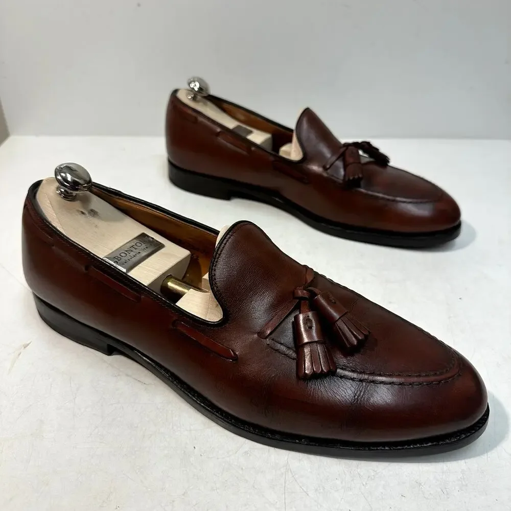 FULLY RESOLED Alden 662 Tassel Moccasin Loafer (Burnished Tan Calf) USA 12 A/C